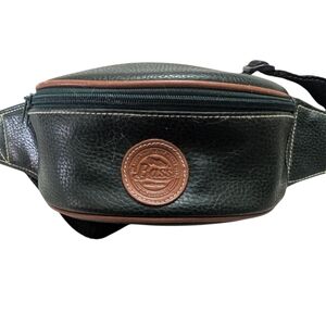 Dark Green Leather Belt Bag